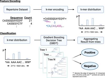 Comparative Study of Repertoire Classification Methods Reveals Data Efficiency of k-mer Feature Extraction